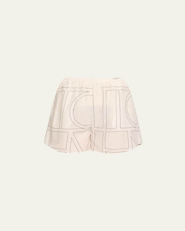 Monogram Cotton PJ Shorts